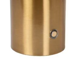Akku-Tischlampe Vivo, messingfarben, Höhe 22 cm, Metall