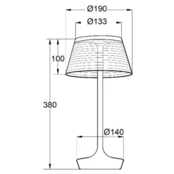 Aluminor La Petite Lampe LED-Tischlampe, weiß