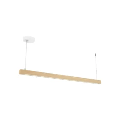 Aluminor Linha LED-Hängeleuchte, Buchenholz, 100cm