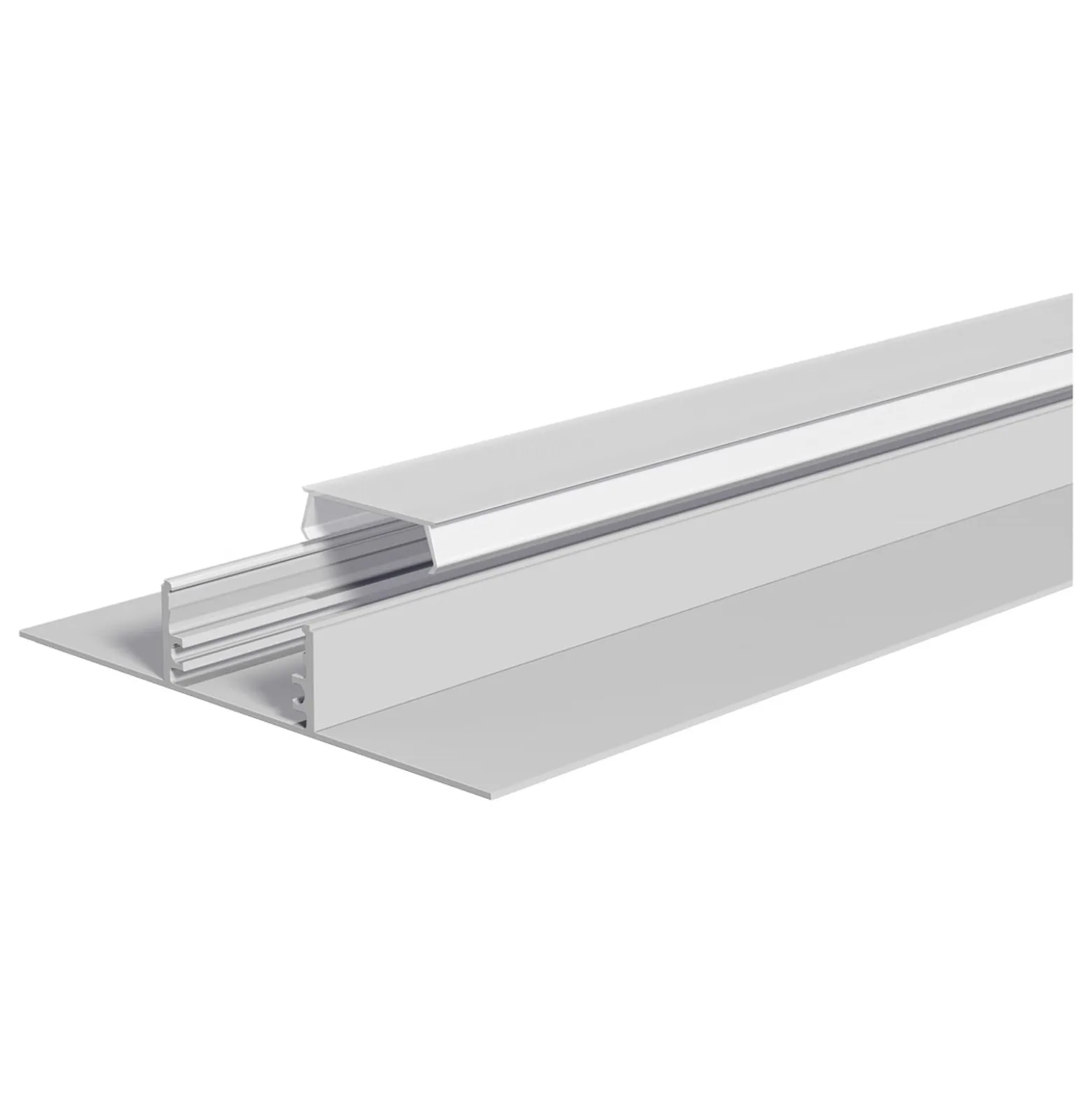 Alu Trockenbauprofil 200cm mit opaler Abdeckung