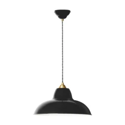 Anglepoise Hängelampe Original 1227 Brass Midi Wide, schwarz