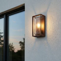 Arcchio Außenwandleuchte Ismera, rostfarben, E27, IP65