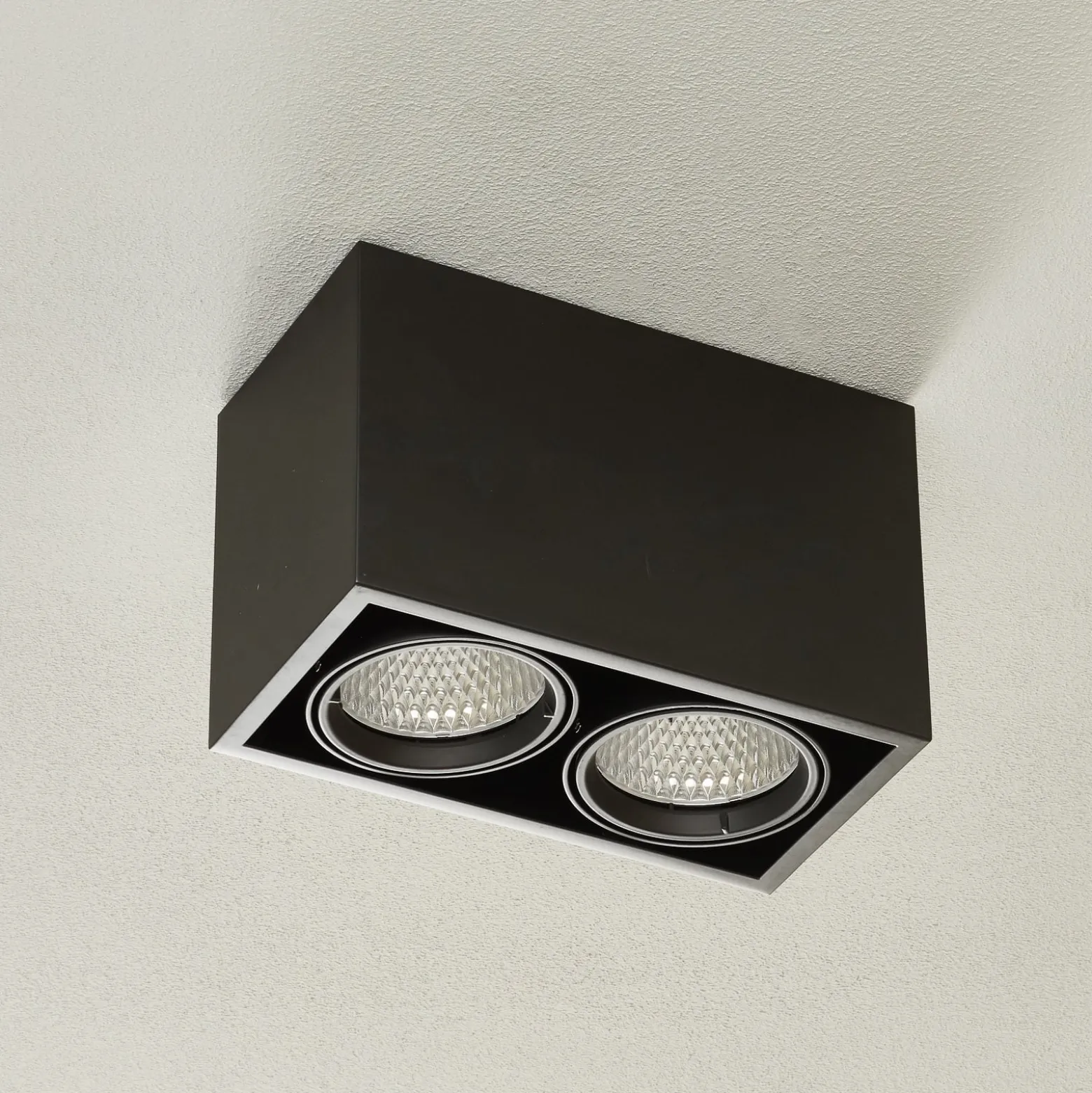 Arcchio Cirdan LED-Deckenlampe, 2-flammig, schwarz