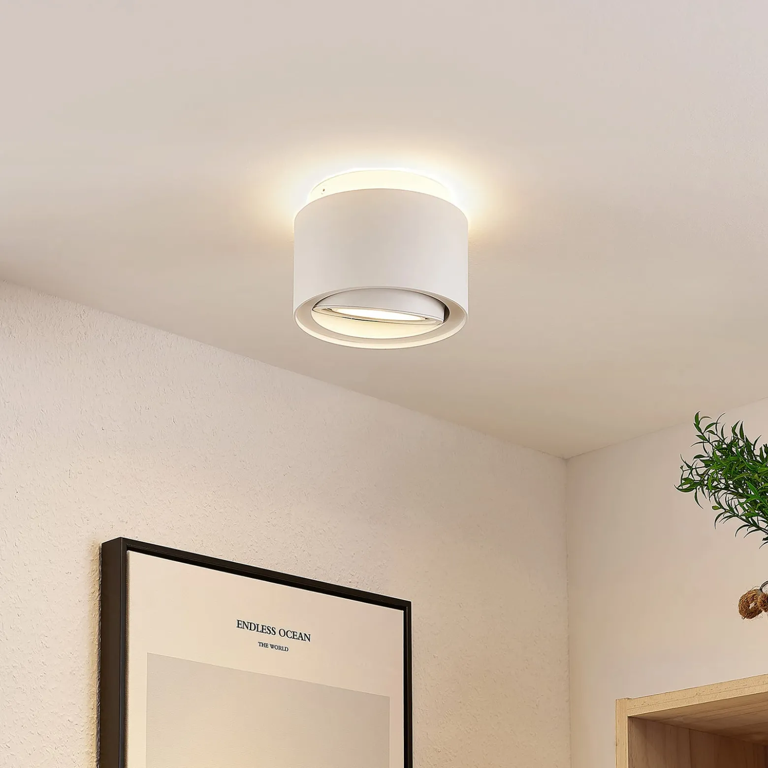 Arcchio Deckenlampe Walisa, Ø 15 cm, rund, weiß, 3er-Set