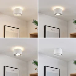 Arcchio Deckenlampe Walisa, Ø 15 cm, rund, weiß, 3er-Set