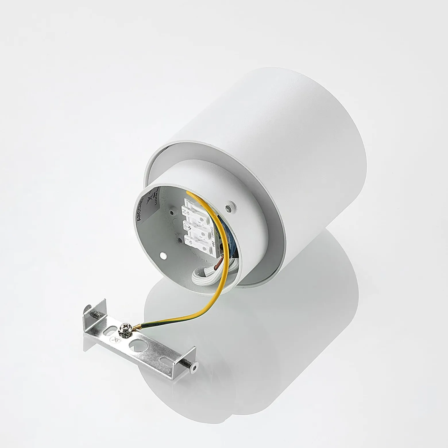 Arcchio Deckenlampe Walisa, Ø 10 cm, weiß, Diffusor, GU10