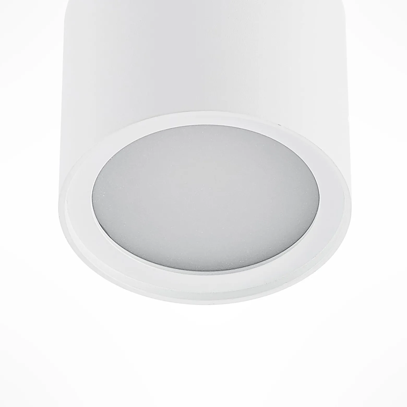 Arcchio Deckenlampe Walisa, Ø 10 cm, weiß, Diffusor, GU10