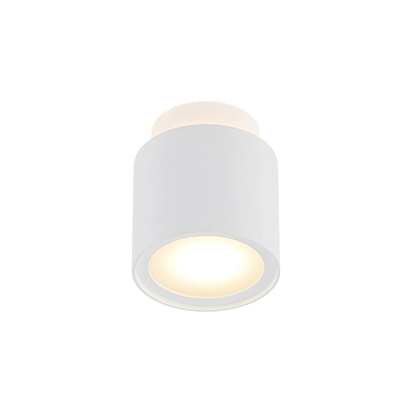Arcchio Deckenlampe Walisa, Ø 10 cm, weiß, Diffusor, GU10