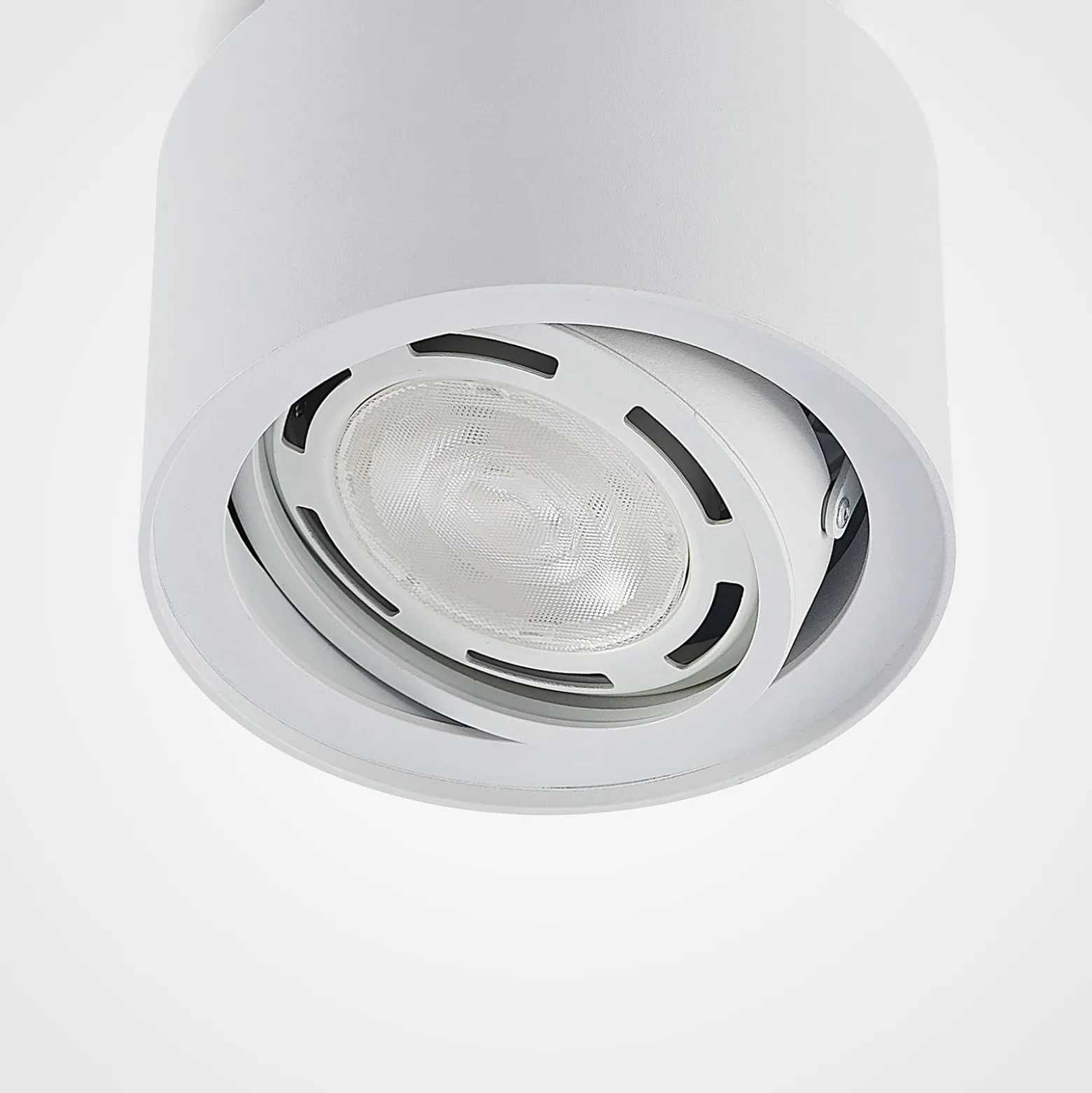 Arcchio Deckenlampe Walisa, Ø 15 cm, weiß, Metall, GU10