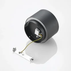 Arcchio Deckenlampe Walisa, rund, schwarz, Alu, 3er-Set