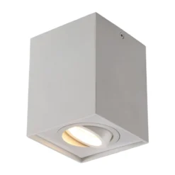 Arcchio Deckenspot Jolina, eckig, weiß, 13cm, Metall