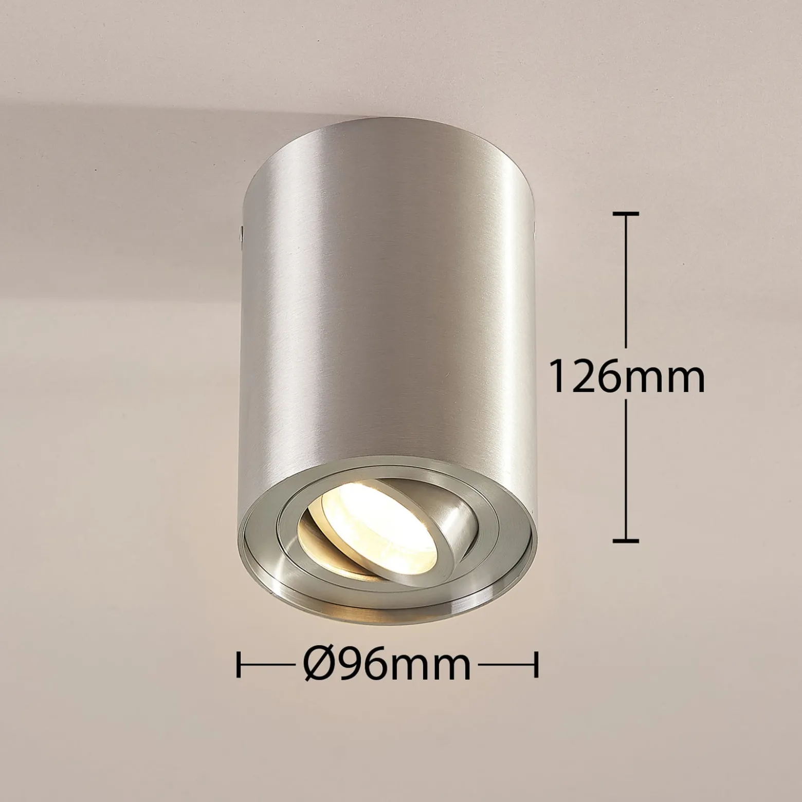 Arcchio Deckenspot Jolina, rund, 2er-Set, Aluminium