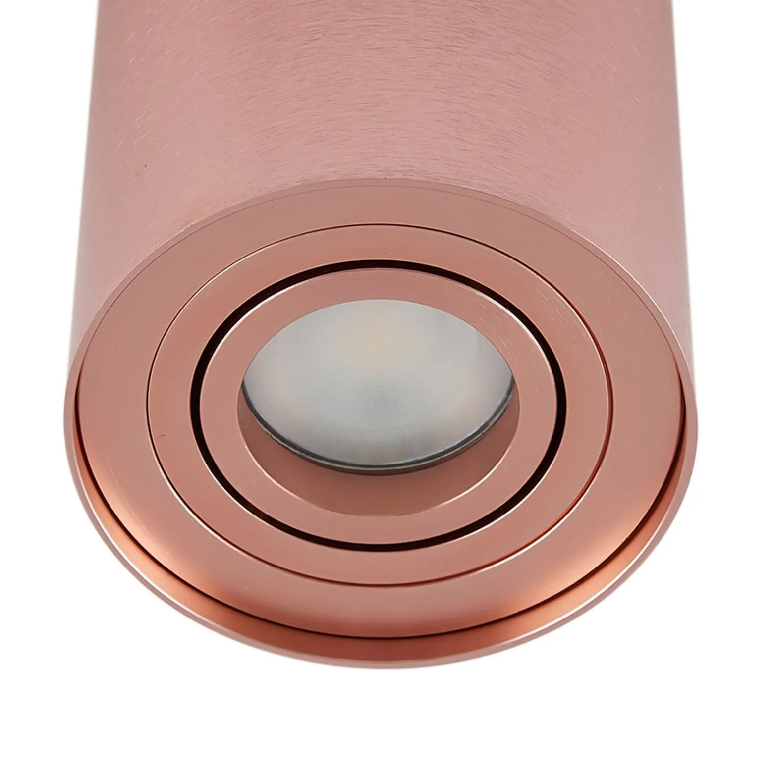 Arcchio Deckenspot Jolina, rund, kupfer, 13 cm, Metall