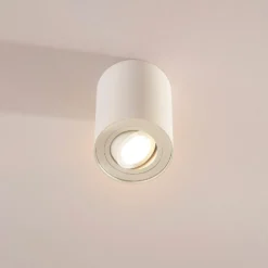 Arcchio Deckenspot Jolina, rund, weiß, 13 cm, Metall