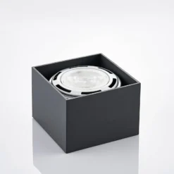 Arcchio Deckenstrahler Mabel, 12 cm x 12 cm, grau, GU10