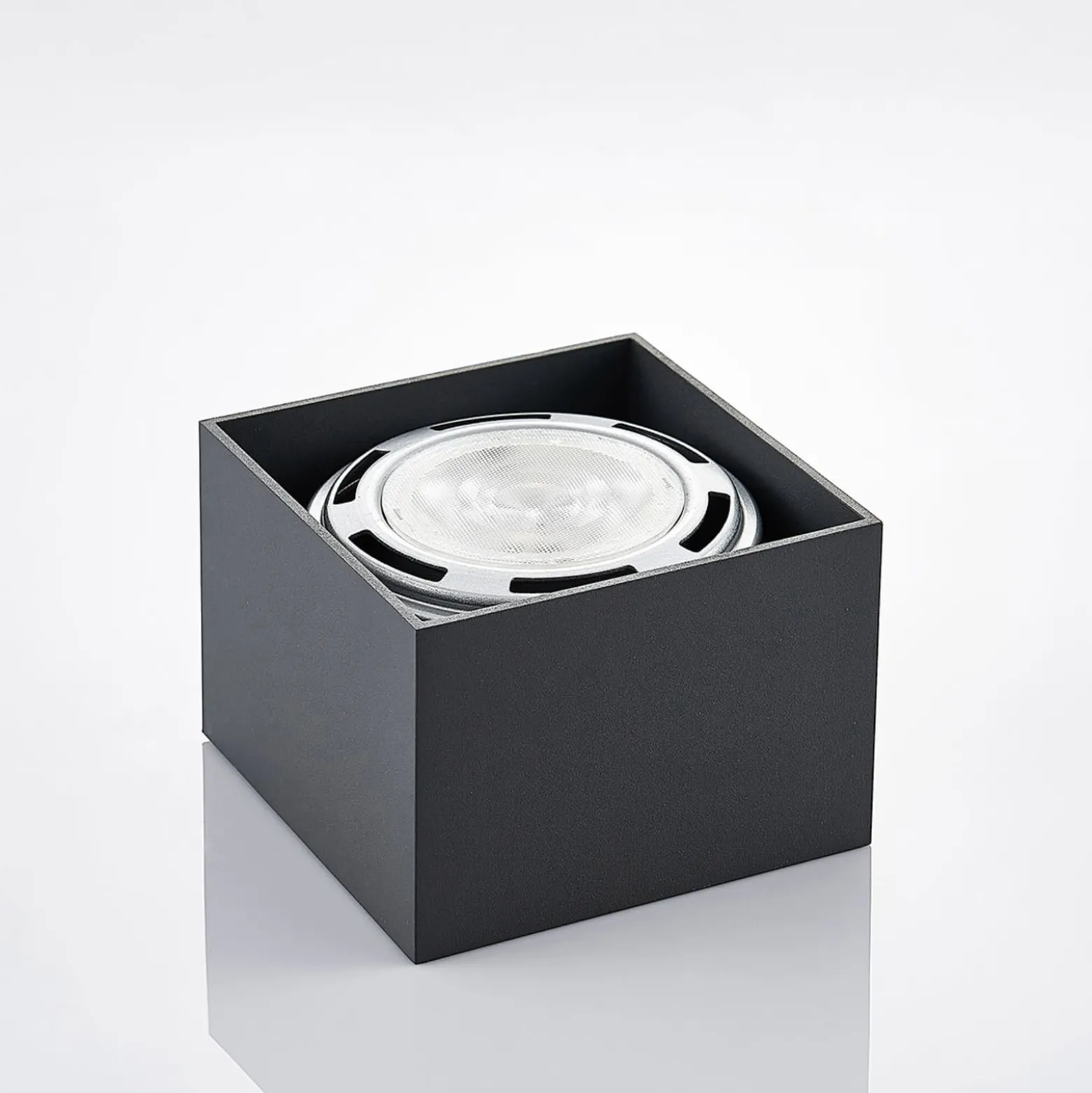 Arcchio Deckenstrahler Mabel, 12 cm x 12 cm, grau, GU10