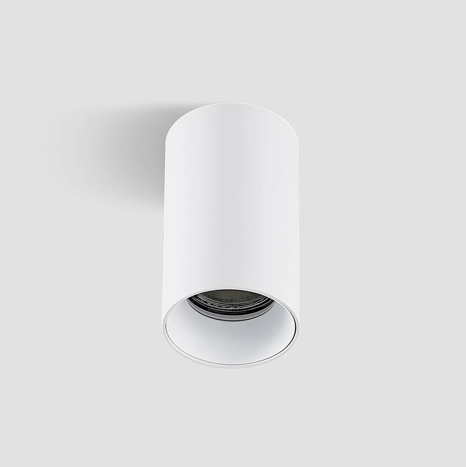 Arcchio Downlight Brinja, weiß, Metall, Ø 6 cm, rund, GU10