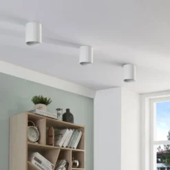 Arcchio Downlight Carson, Höhe 10 cm, weiß, Aluminium