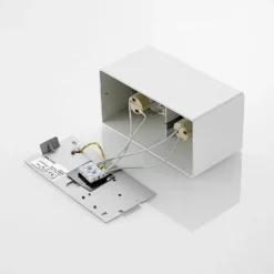Arcchio Downlight Kubika, 19 cm, weiß, 2-flg., Metall