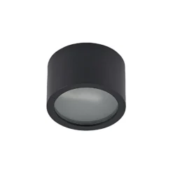Arcchio Downlight Nieva, G9, schwarz, rund, Ø 10cm, Metall