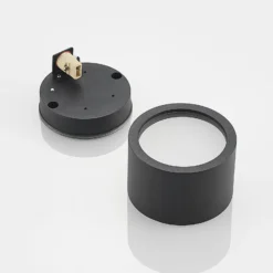 Arcchio Downlight Nieva, G9, schwarz, rund, Ø 10cm, Metall
