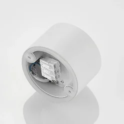 Arcchio Downlight Nieva, G9, weiß, rund, Ø 10cm, Metall