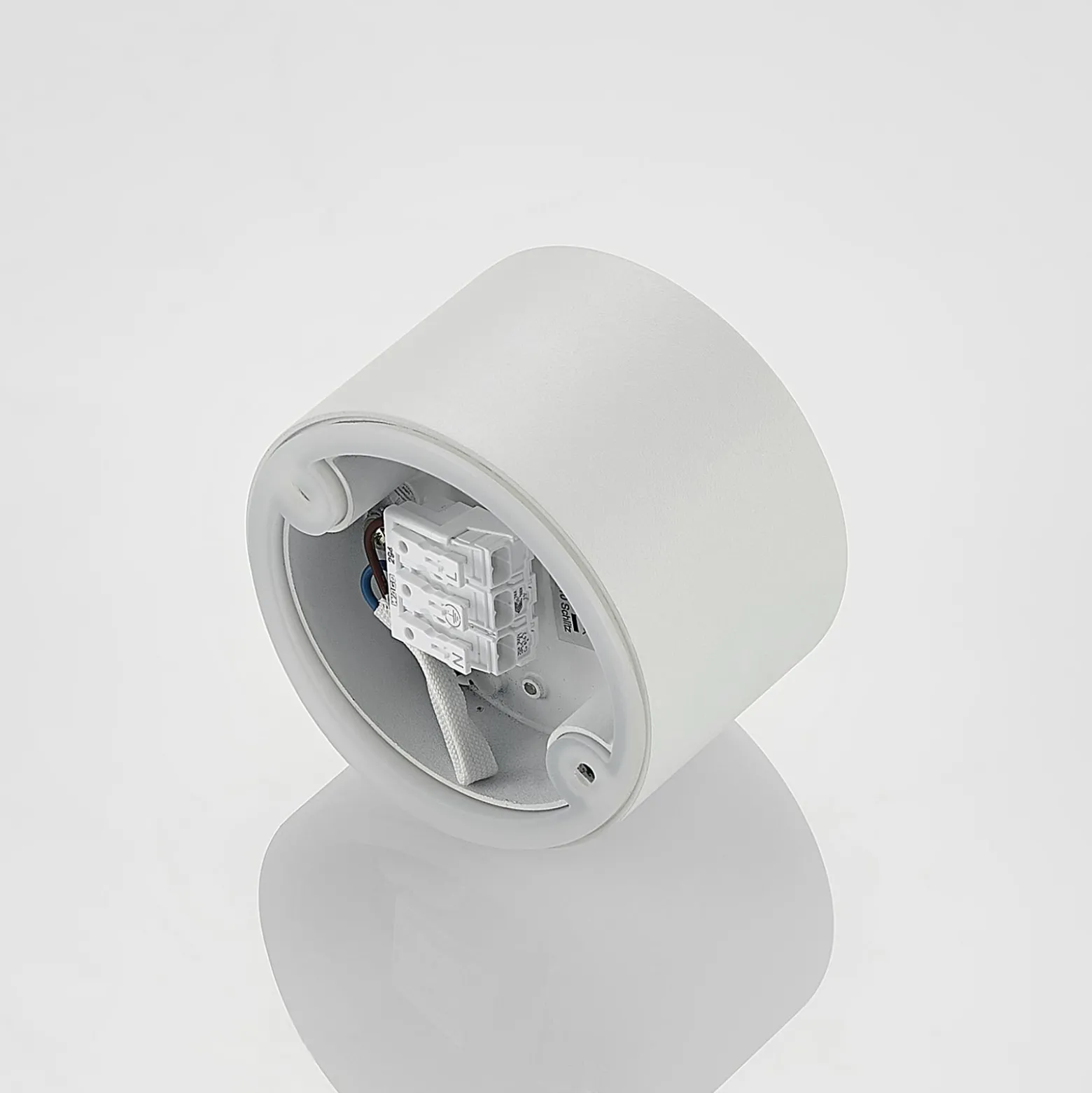Arcchio Downlight Nieva, GX53, weiß, rund, Ø 10cm, Metall