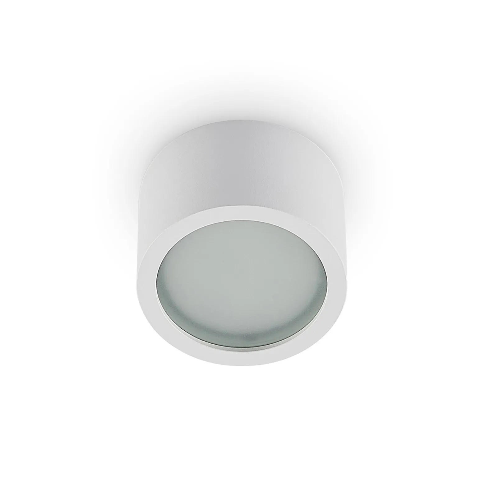Arcchio Downlight Nieva, GX53, weiß, rund, Ø 10cm, Metall