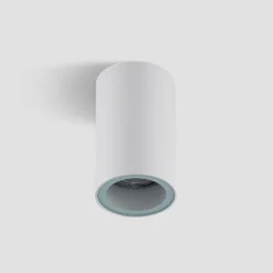 Arcchio Downlight Olivir, weiß, Metall, Ø 6cm, GU10, IP44