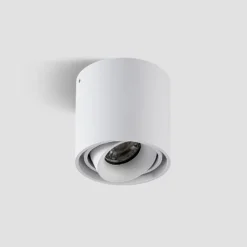 Arcchio Downlight Walza, weiß, Metall, Ø 9 cm, GU10