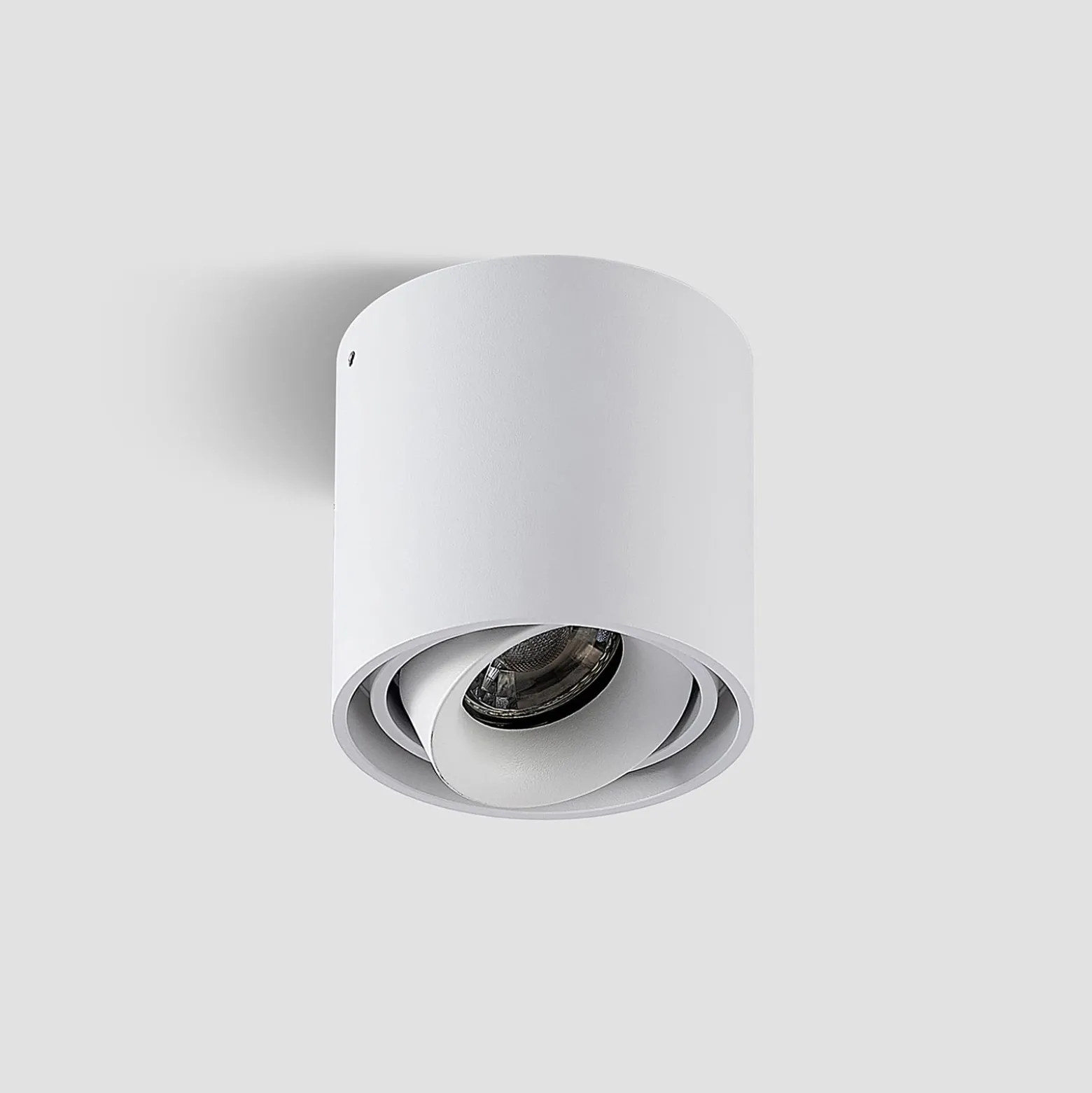 Arcchio Downlight Walza, weiß, Metall, Ø 9 cm, GU10