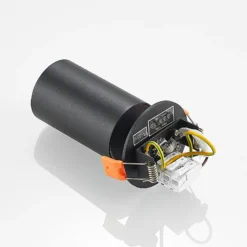 Arcchio Einbaustrahler Davin, schwarz, Zylinder, 2er-Set