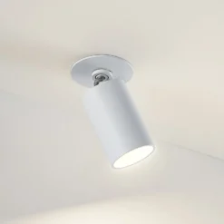 Arcchio Einbaustrahler Davin, weiß, Zylinder, 3er-Set