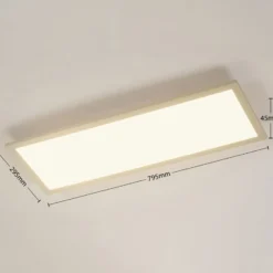 Arcchio Enja LED-Panel, 79,5 cm x 29,5 cm