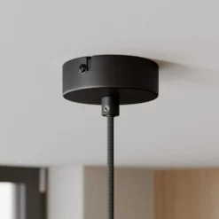 Arcchio Hängelampe Cosmina, 1-flammig, schwarz, Metall