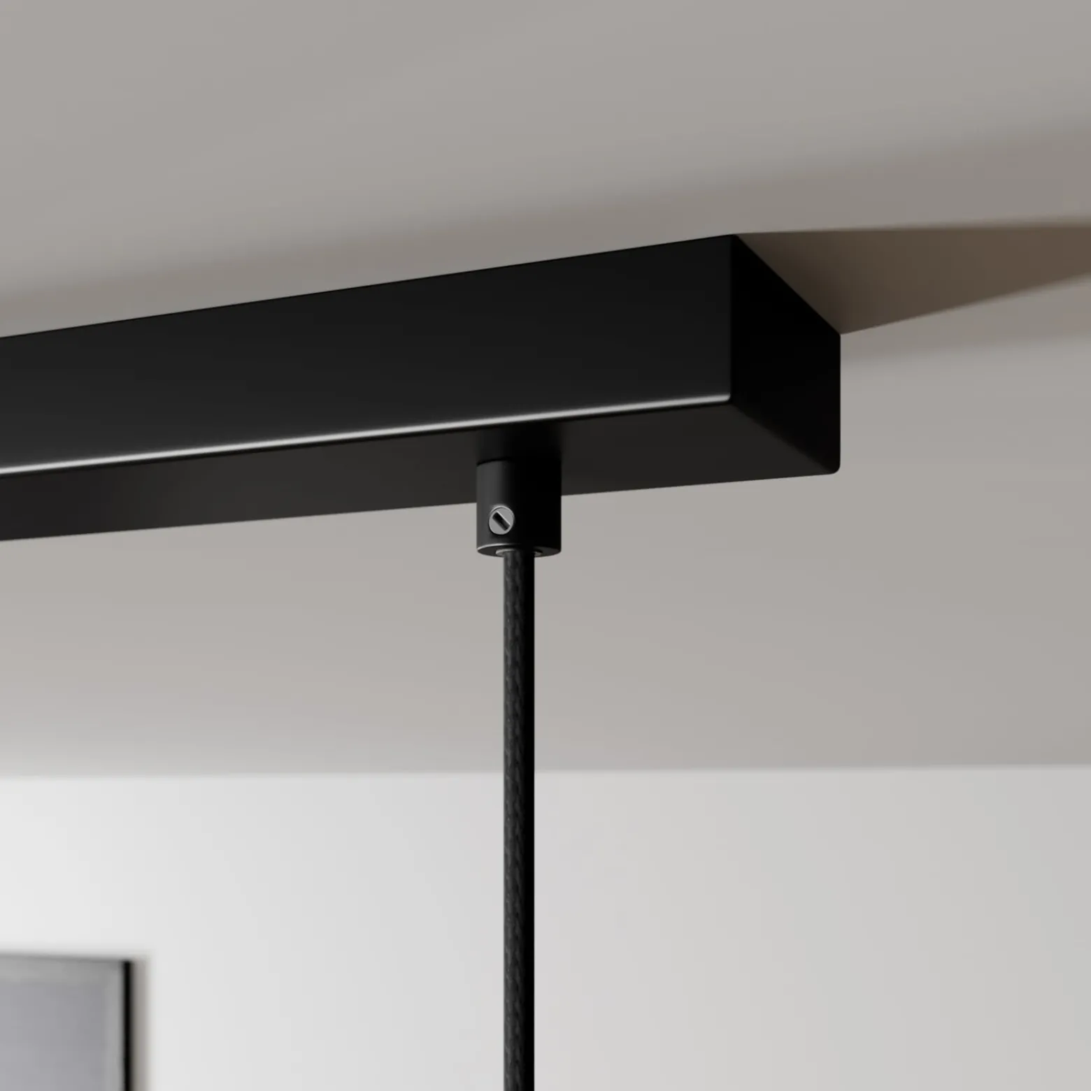 Arcchio Hängelampe Tadej, 4-flg., schwarz-weiß, Metall, E27