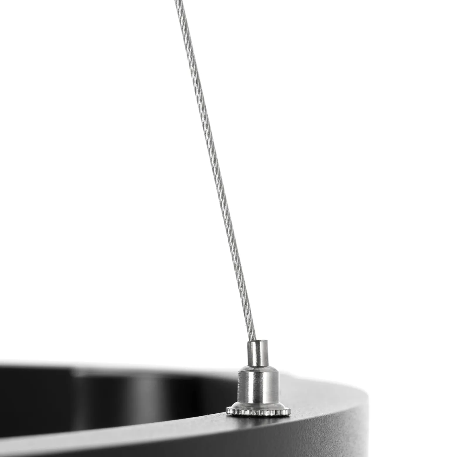 Arcchio Hängeleuchte Brinja, schwarz, Ø 64 cm, 4-flg., GU10