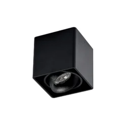 Arcchio Kubika Downlight, 9 cm, schwarz, 1-flg., Metall