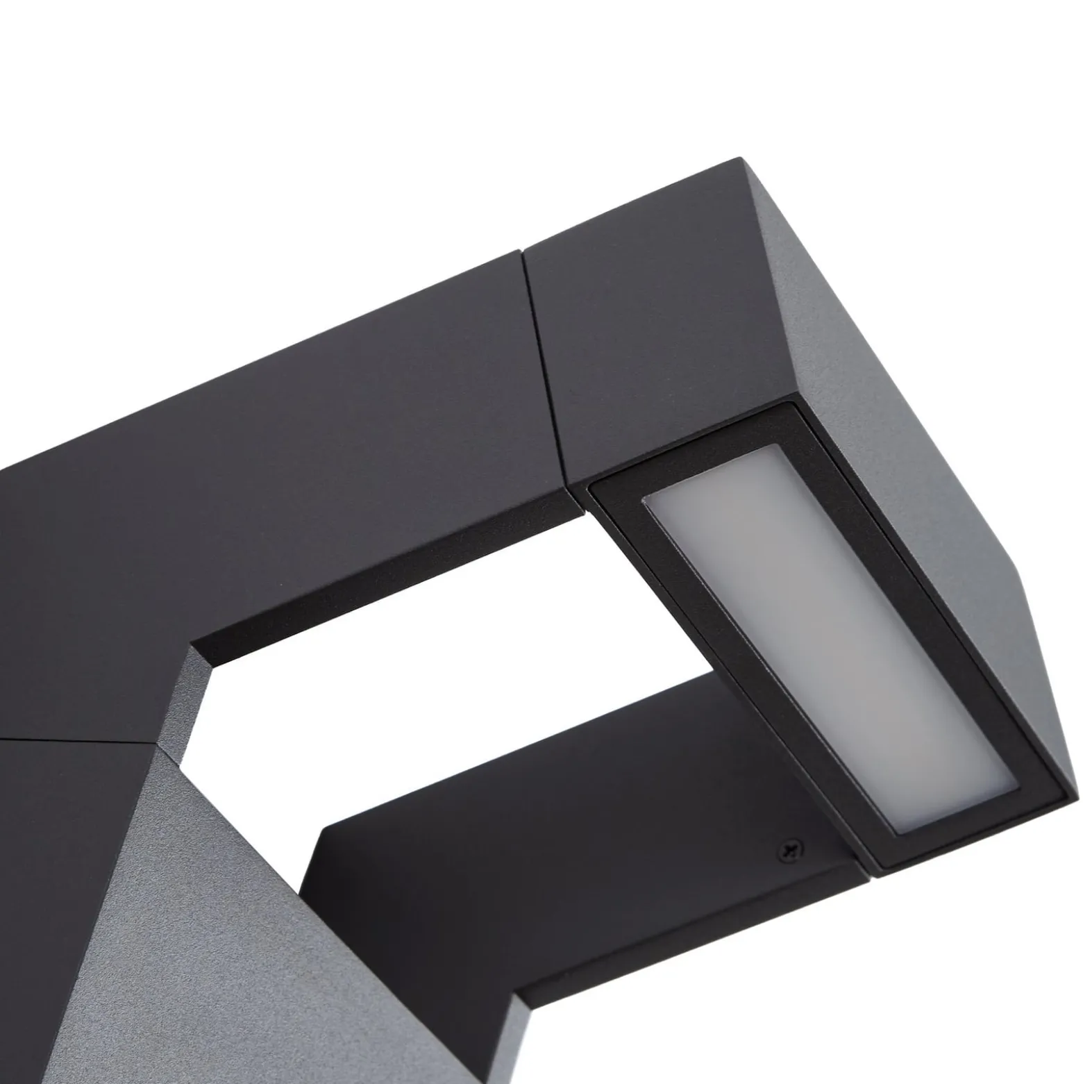Arcchio LED-Außenwandlampe Kovato, Sensor, dunkelgrau, IP65