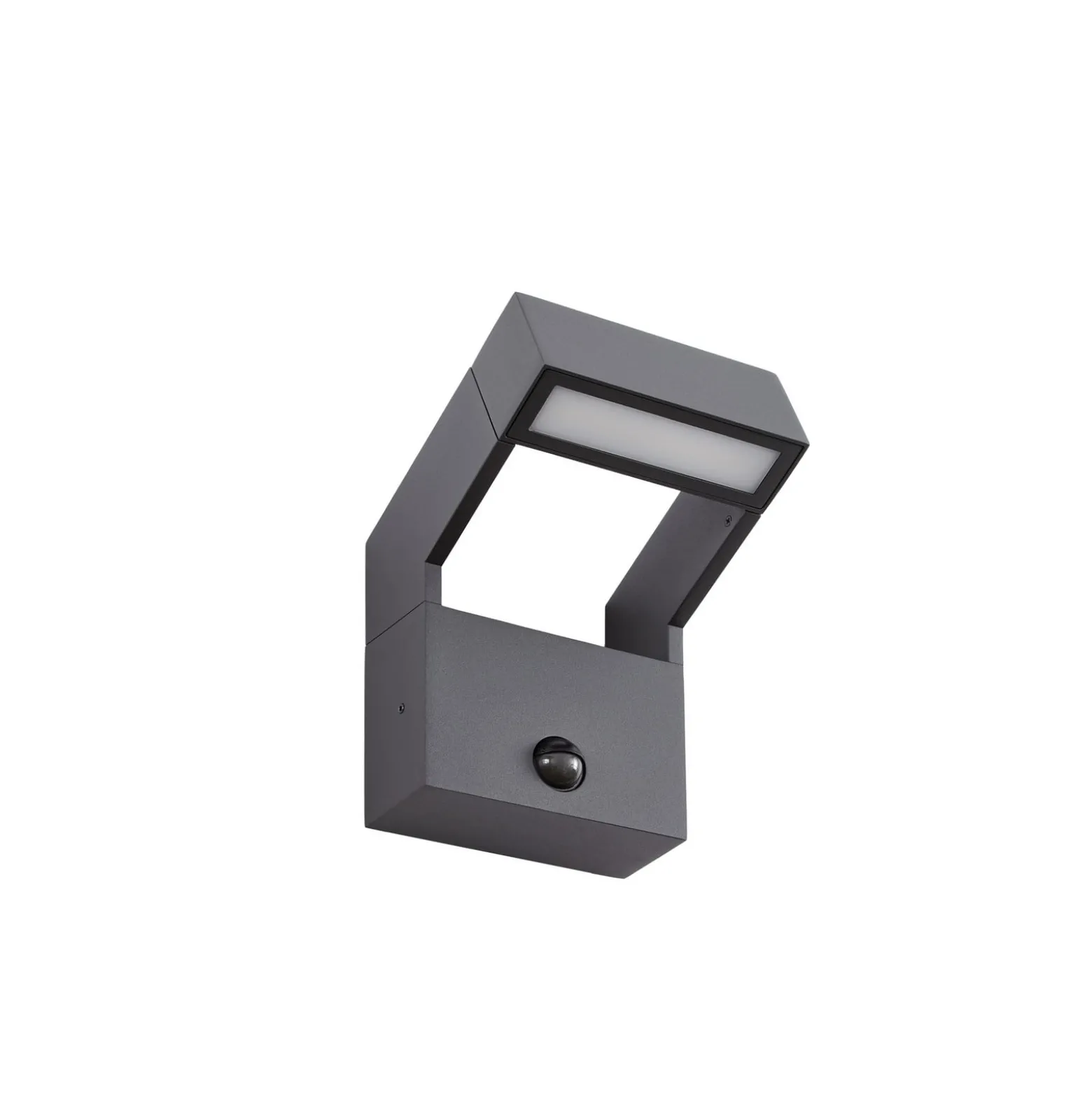 Arcchio LED-Außenwandlampe Kovato, Sensor, dunkelgrau, IP65