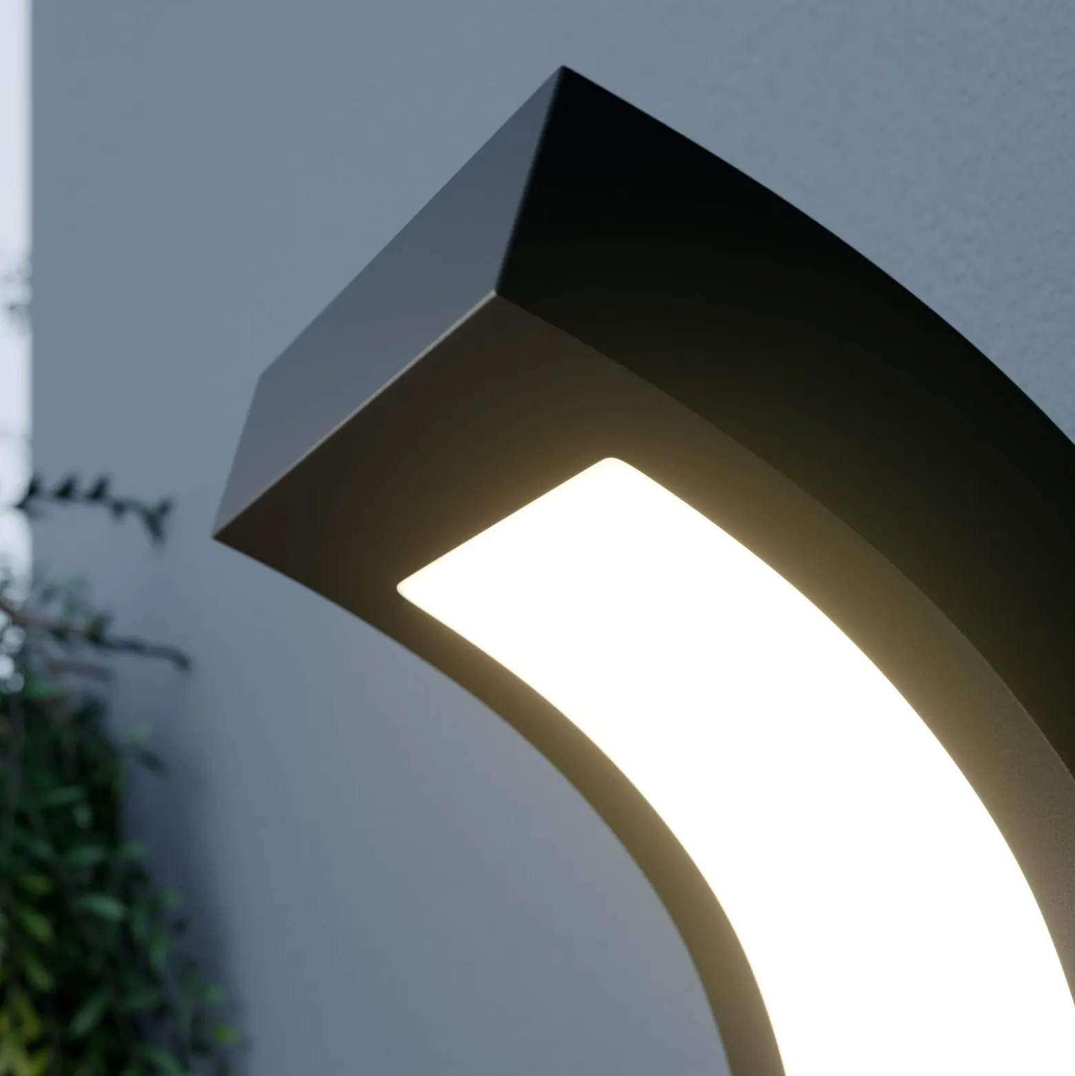Arcchio LED-Außenwandleuchte Advik, anthrazit, IP54, Sensor