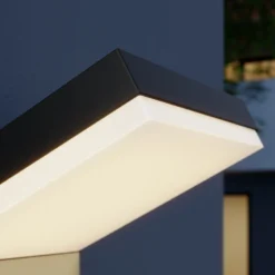 Arcchio LED-Außenwandleuchte Yolena, Sensor, anthrazit, Alu