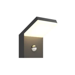 Arcchio LED-Außenwandleuchte Yolena, Sensor, anthrazit, Alu