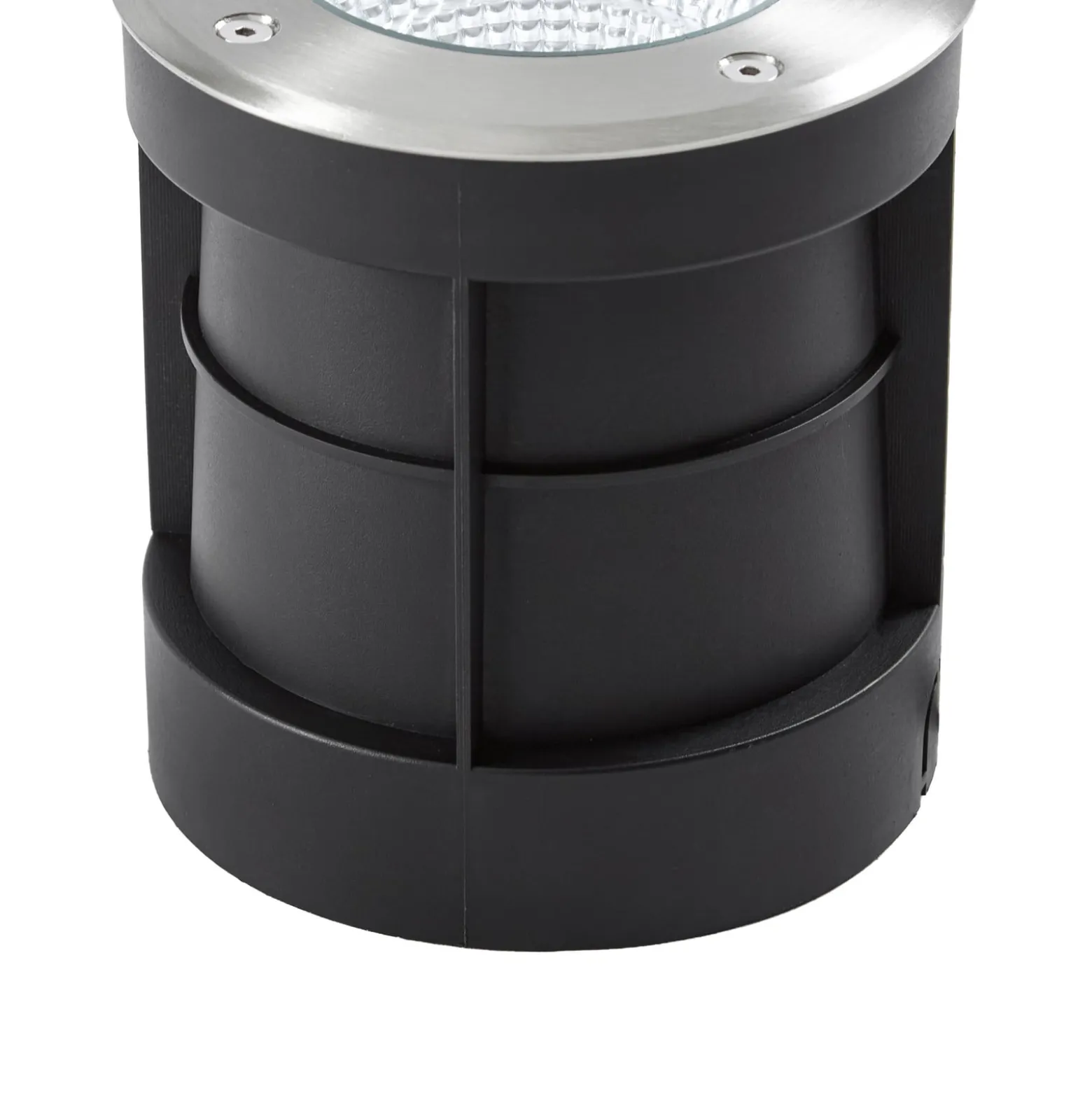 Arcchio LED-Bodeneinbauspot Thentos, Ø 12 cm 60° nickel IP67