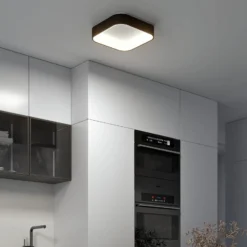 Arcchio LED-Deckenlampe Aleksi, 45 x 45 cm, schwarz, CCT