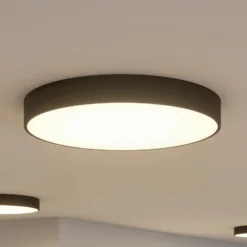 Arcchio LED-Deckenlampe Noabelle, Ø 80 cm, schwarz, Metall