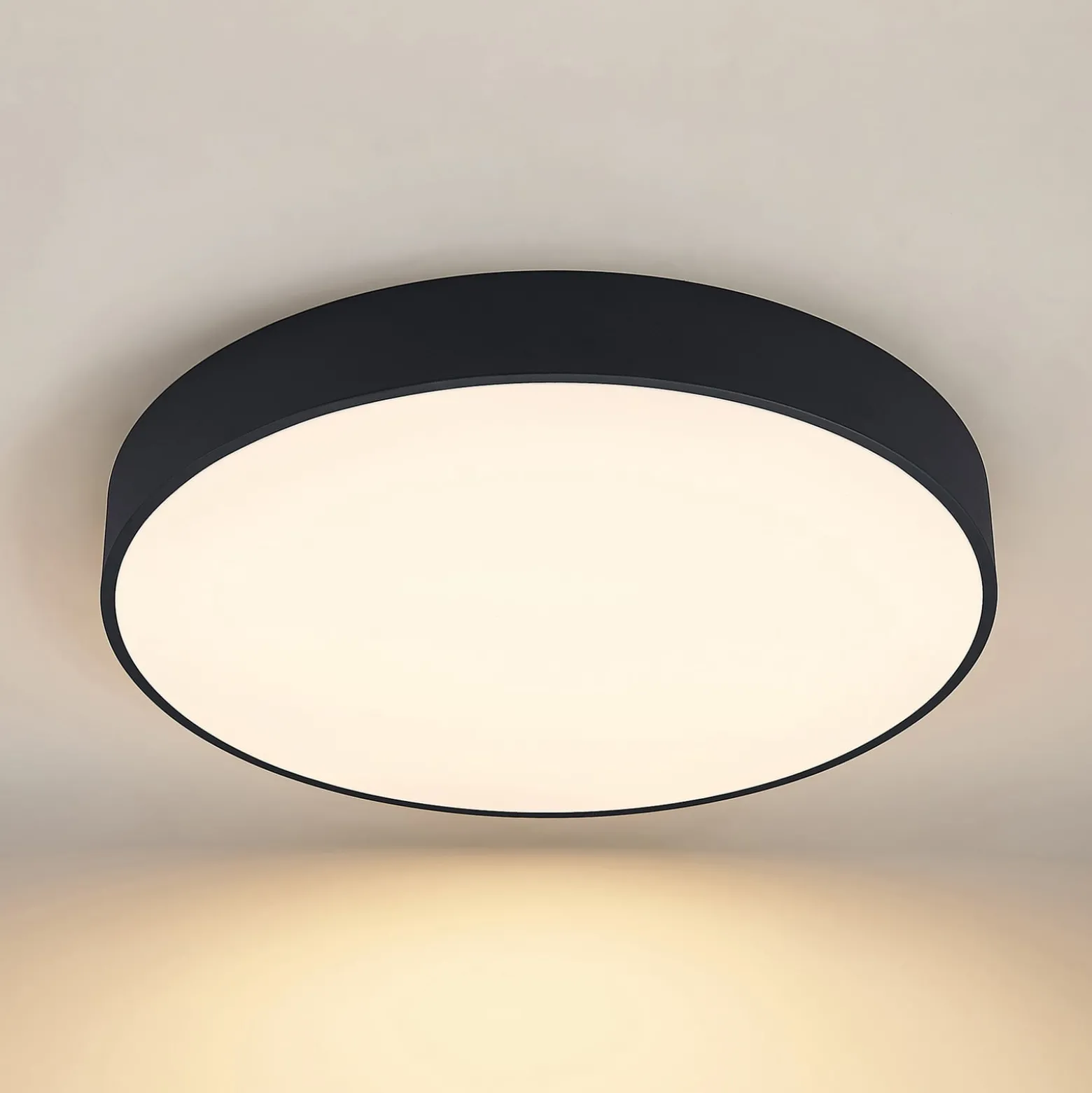 Arcchio LED-Deckenlampe Noabelle, Ø 80 cm, schwarz, Metall