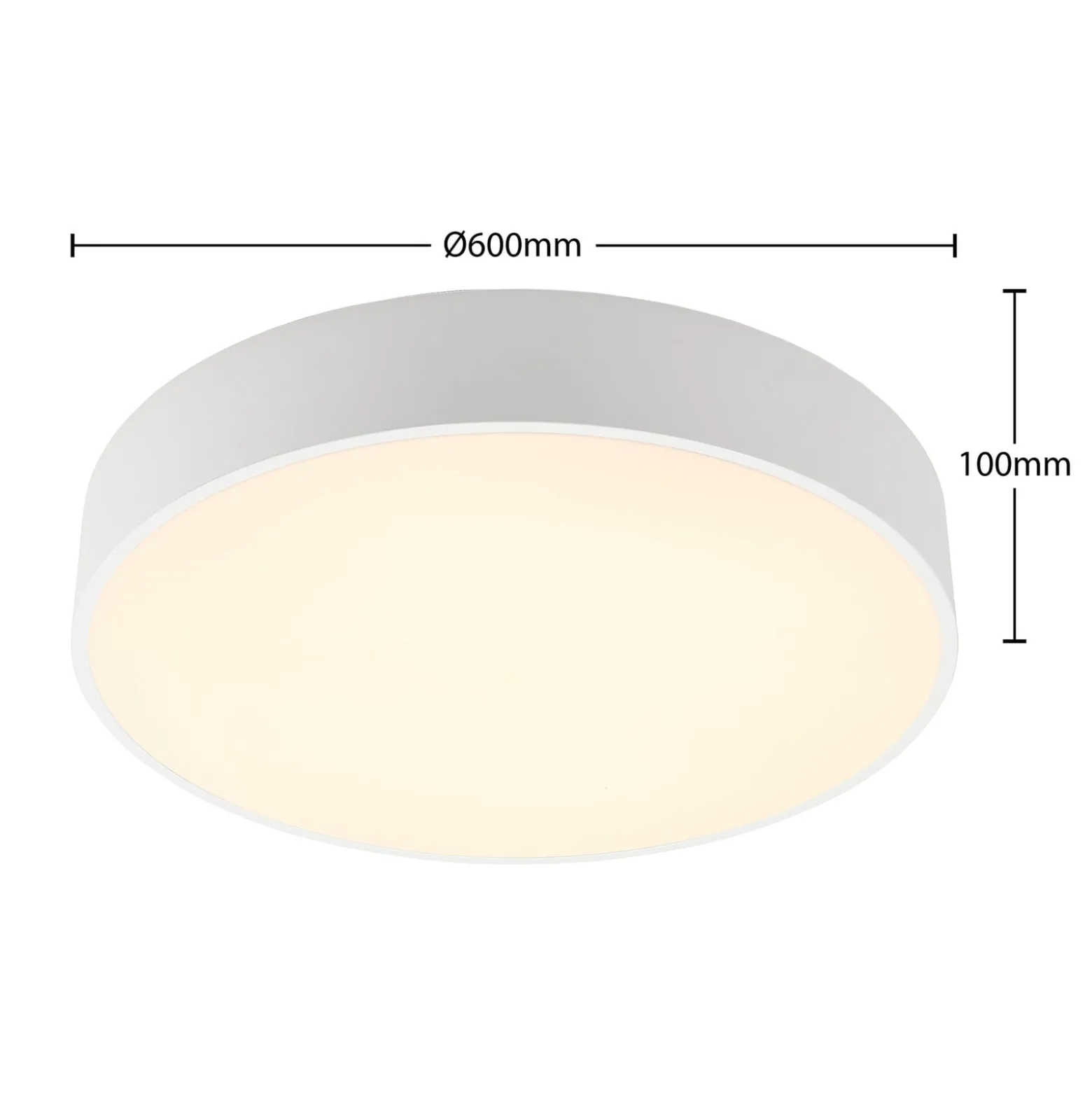 Arcchio LED-Deckenlampe Noabelle, Ø 60 cm, weiß, Metall