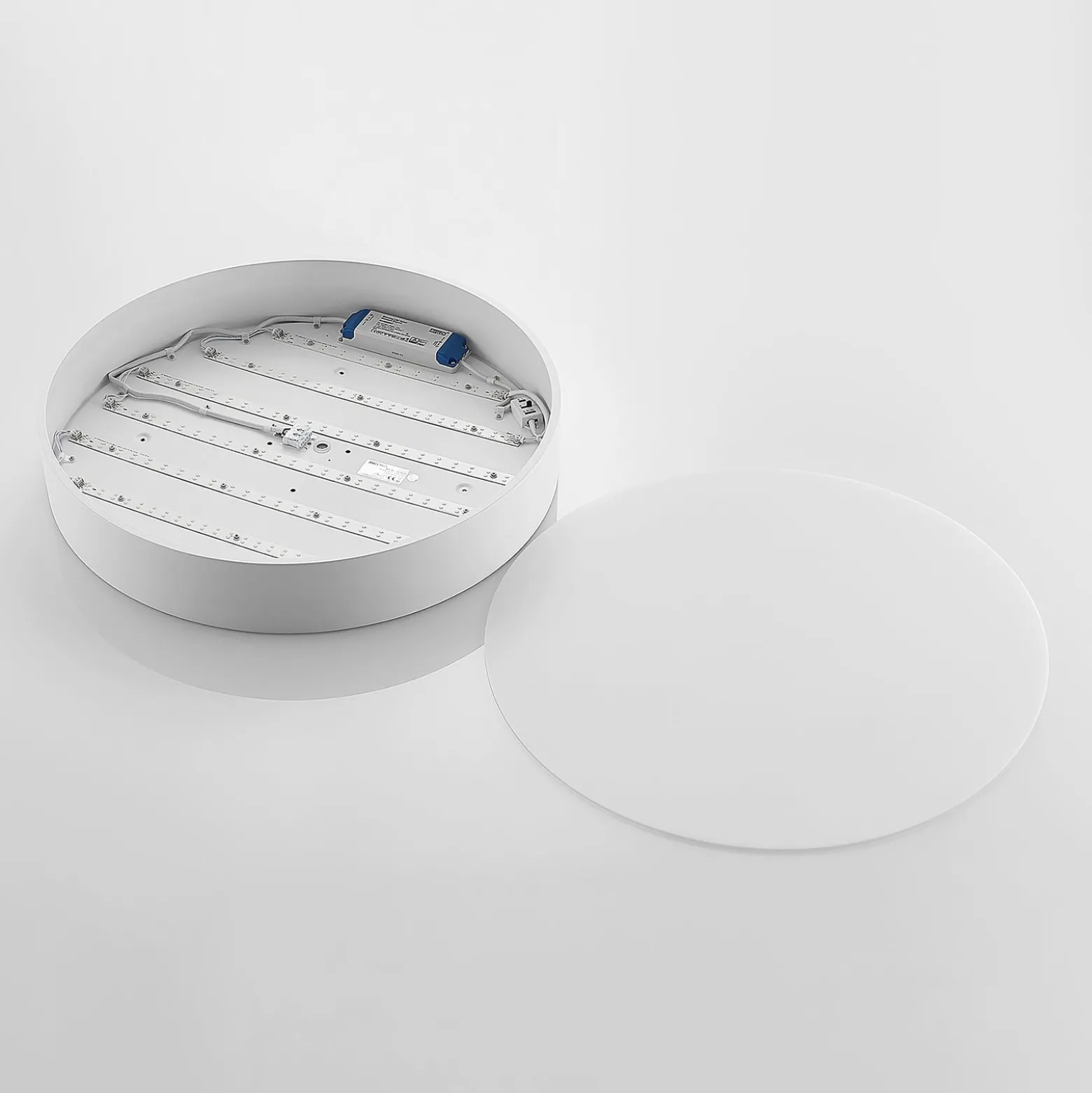 Arcchio LED-Deckenlampe Noabelle, Ø 60 cm, weiß, Metall