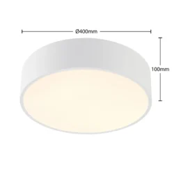 Arcchio LED-Deckenlampe Noabelle, Ø 40 cm, weiß, Metall